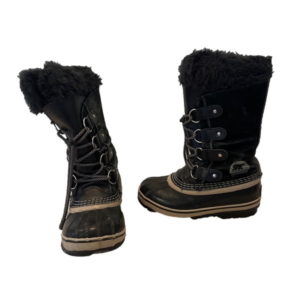 Sorel girls black winter boots size one